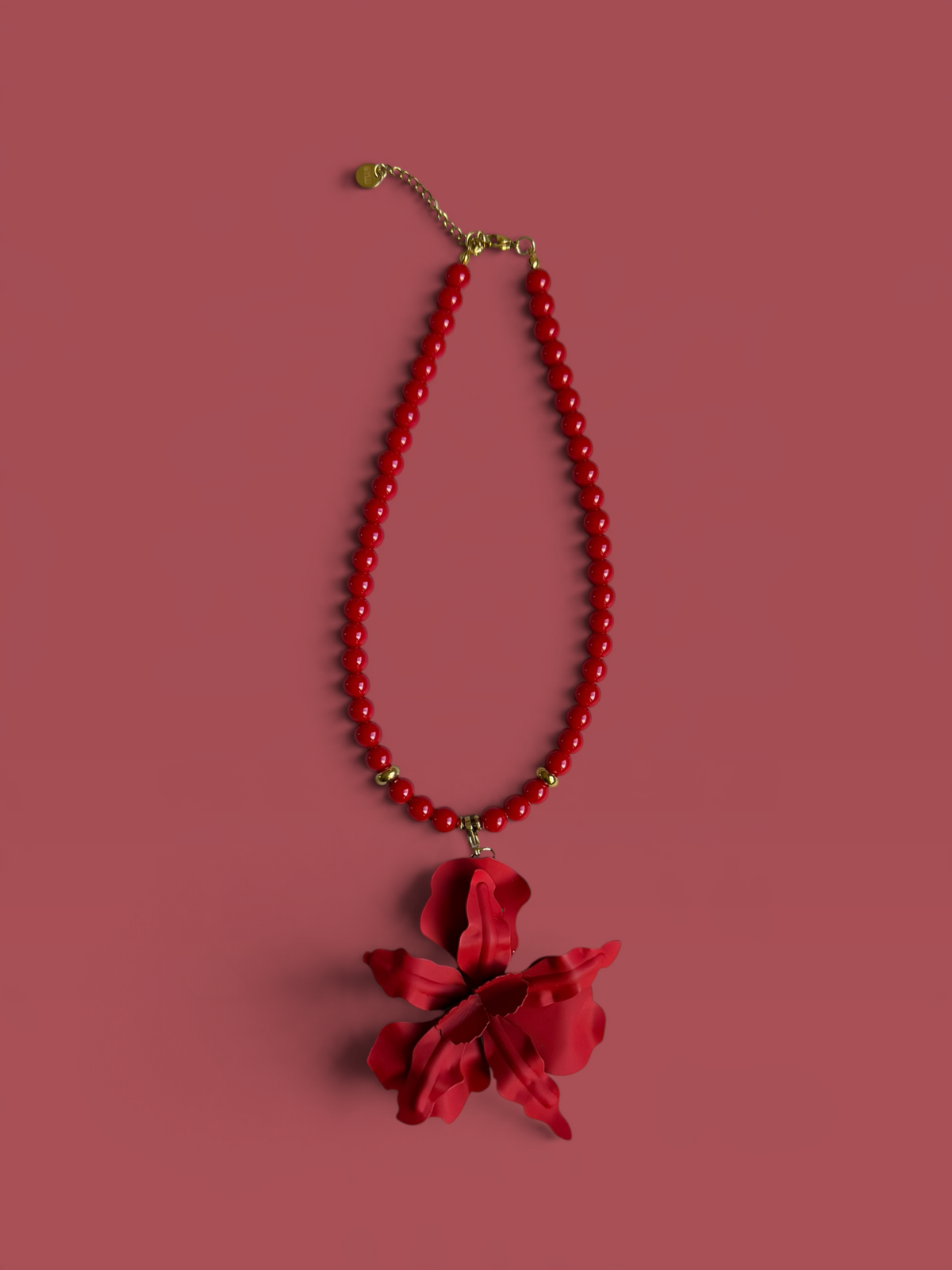 Flor grande roja