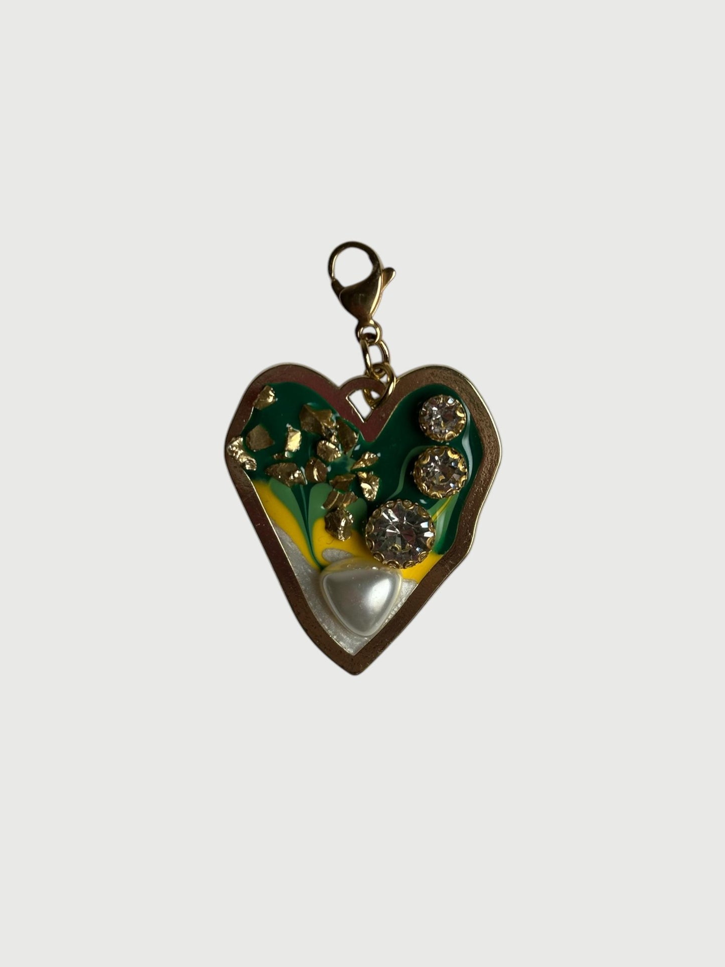 Charm corazón verde