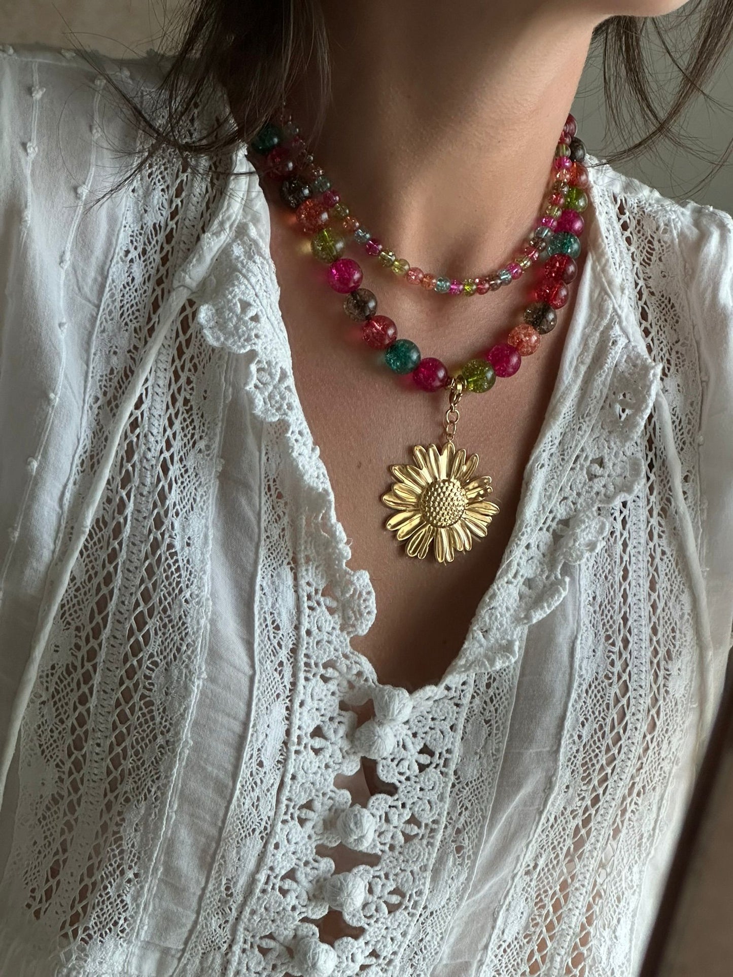 Flor margarita acero