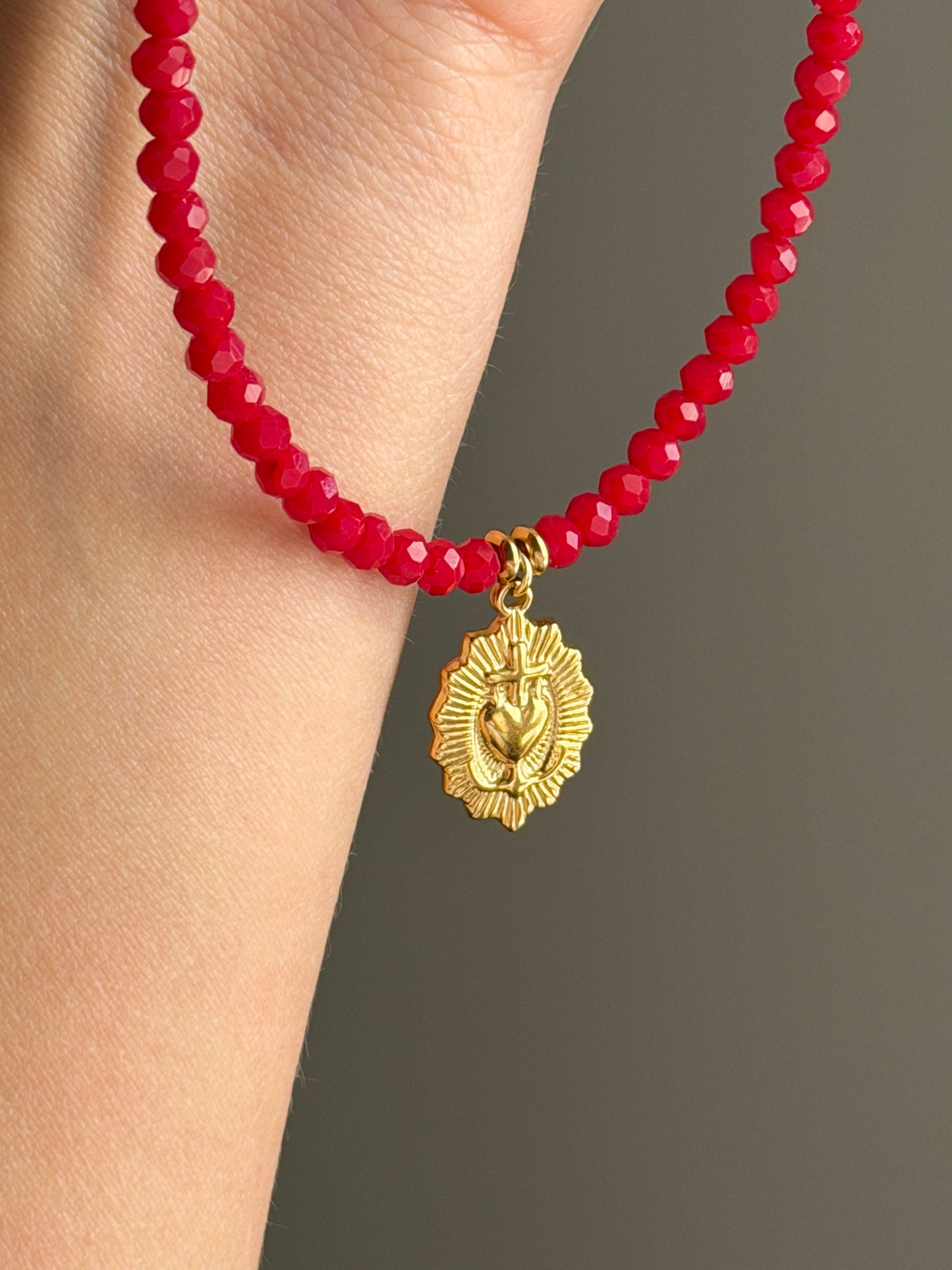 Sagrado corazón de Jesús rojo