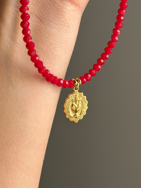 Sagrado corazón de Jesús rojo