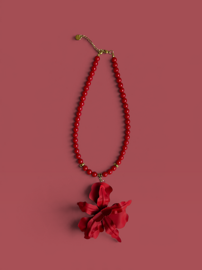 Flor grande roja