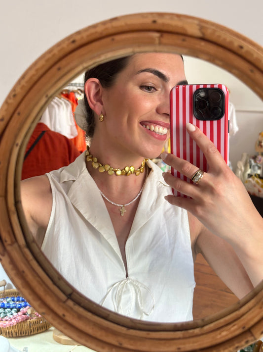 Choker macarena dorado