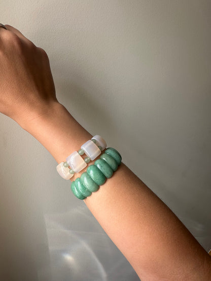 Pulsera ágata transparente