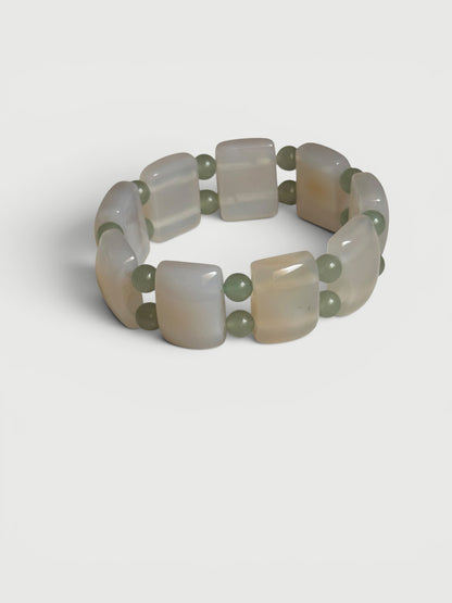 Pulsera ágata transparente