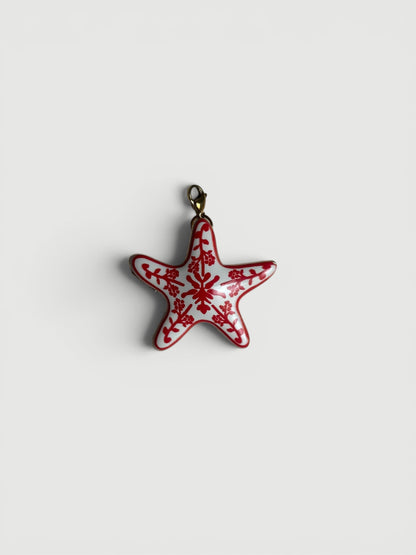Estrella mosaico rojo