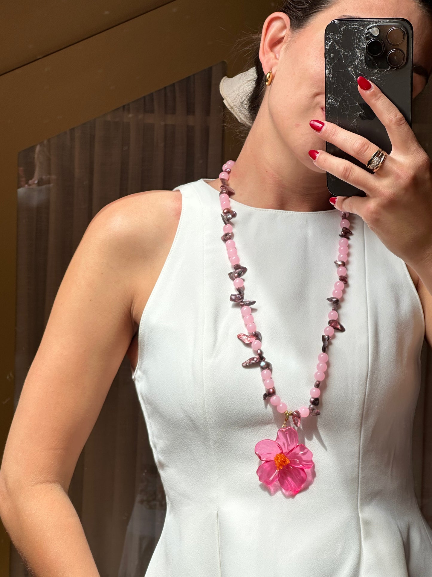 Sofía rosa+granate