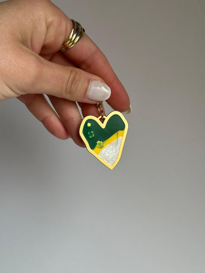 Charm corazón verde