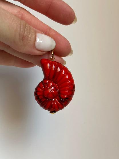 Mini caracola rojo