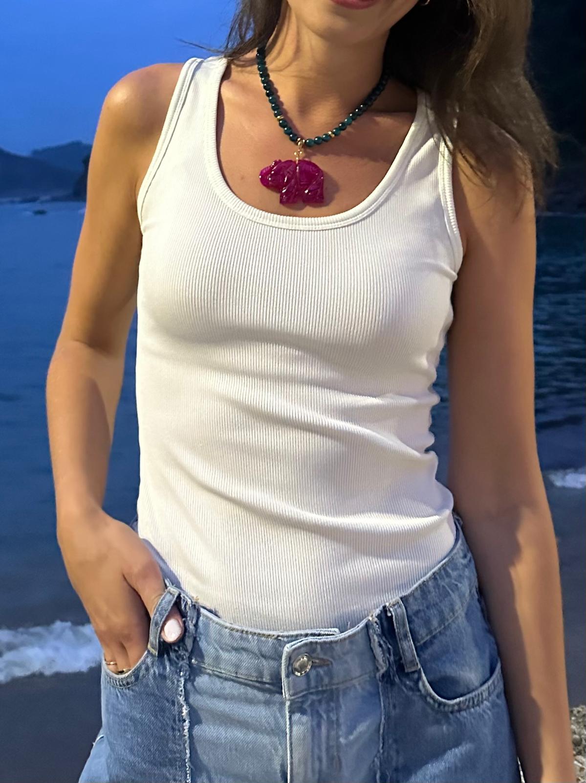 Lourdes azul petróleo