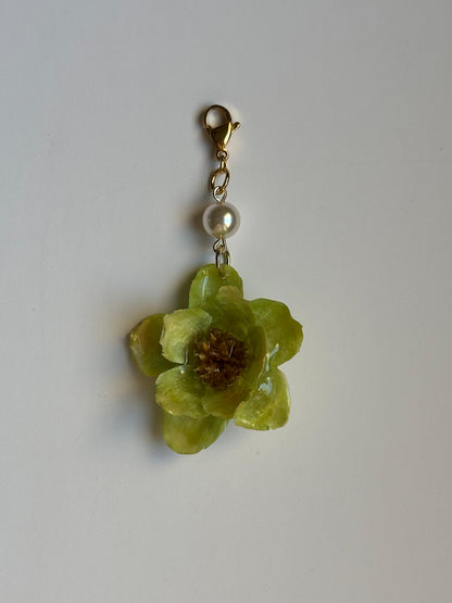 Flor papel verde