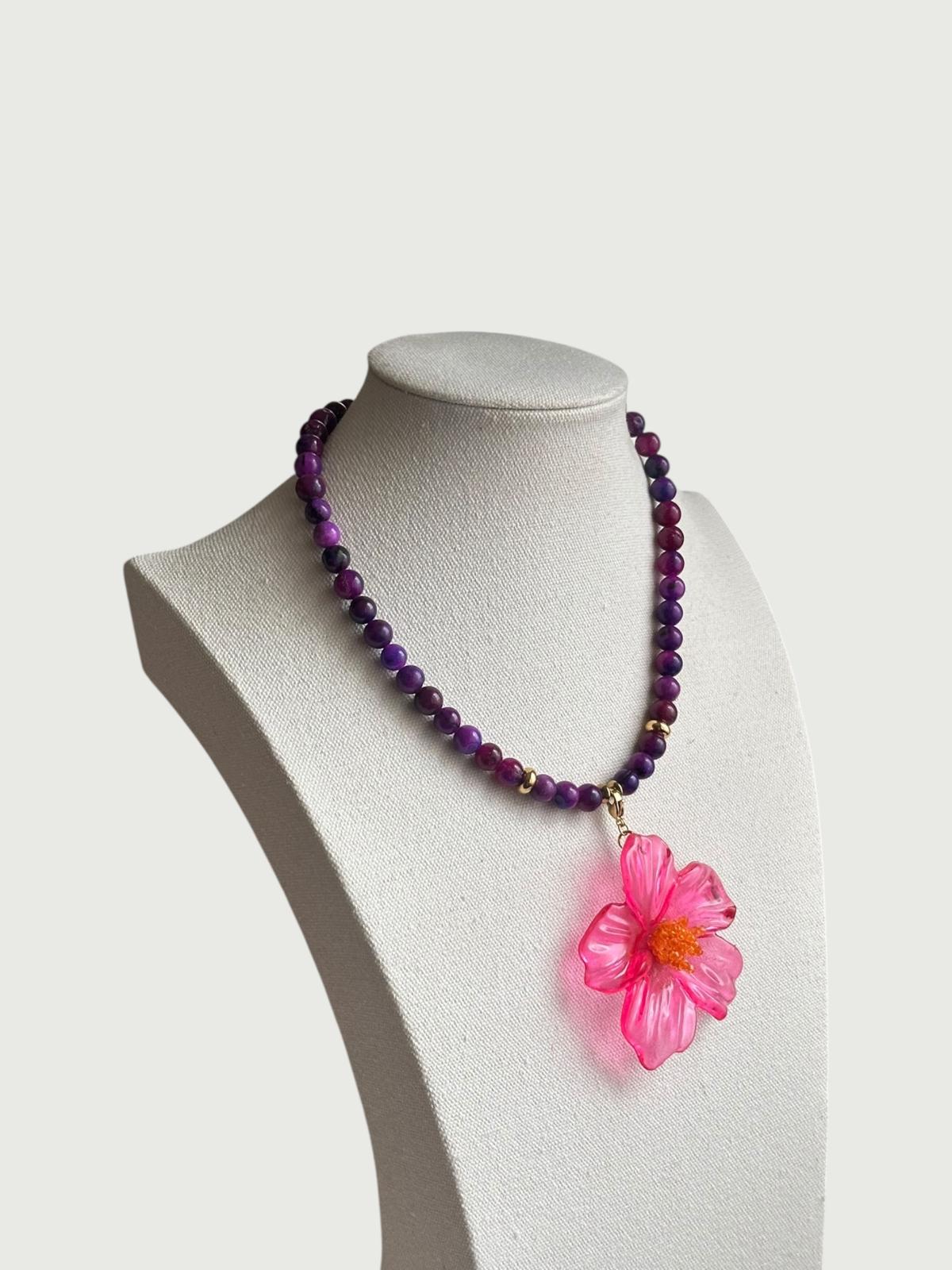 Lourdes morado y rosa