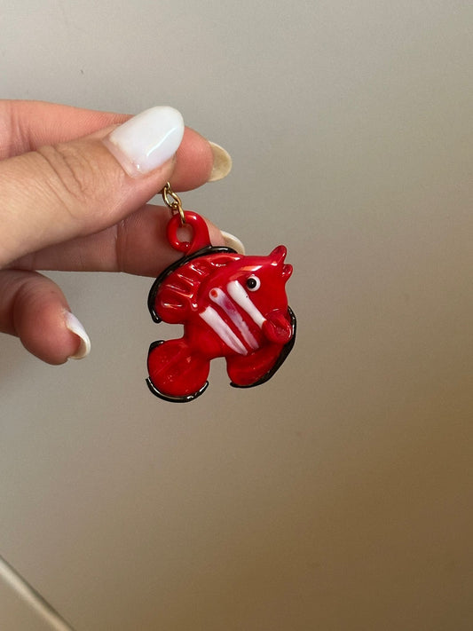 Pez rojo cristal