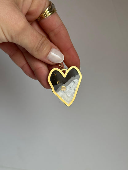 Charm corazón negro