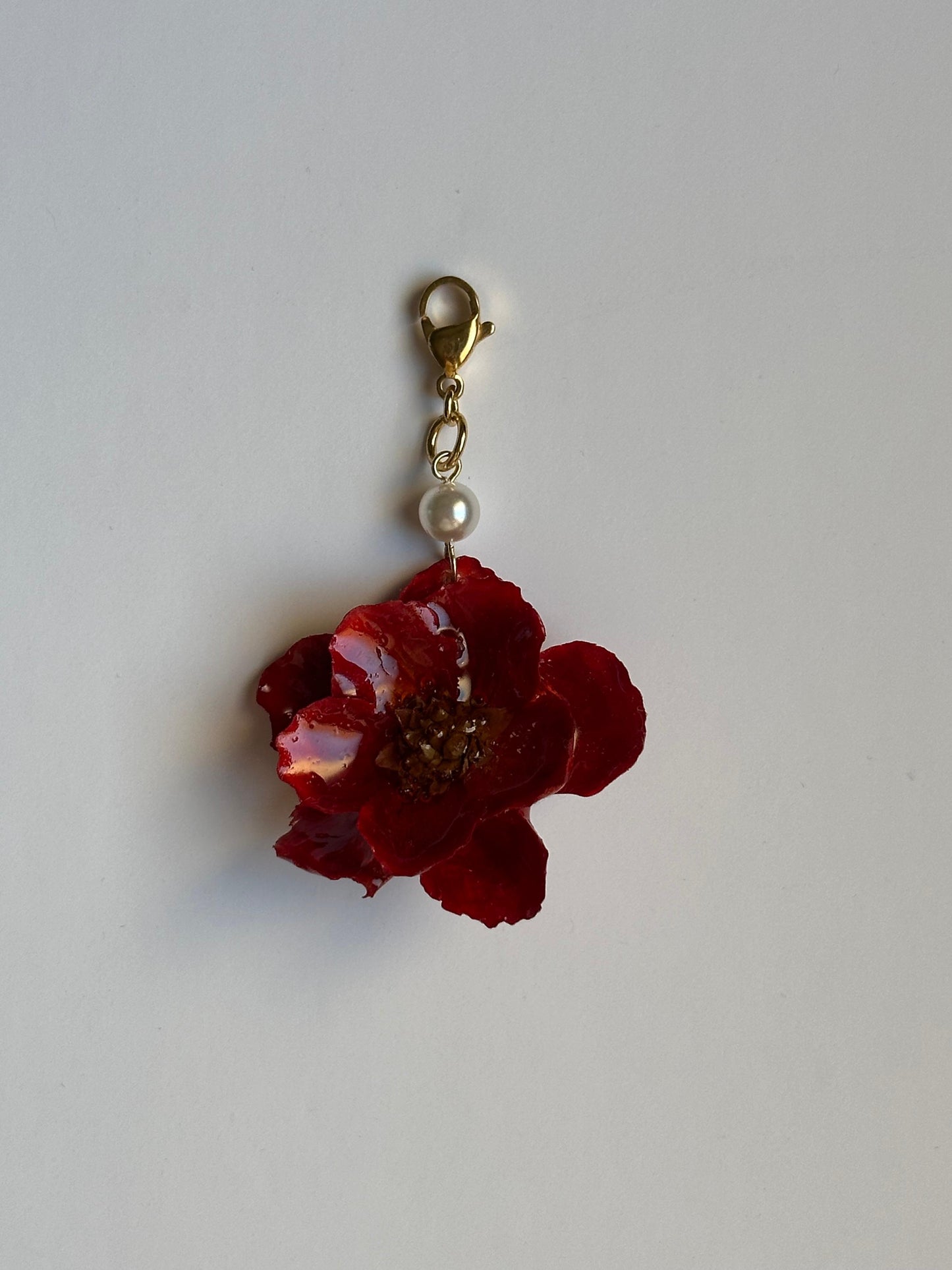 Flor papel rojo