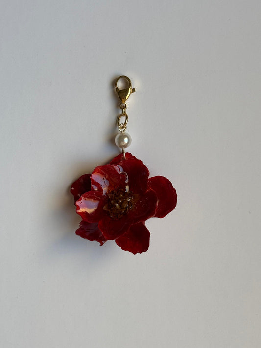 Flor papel rojo