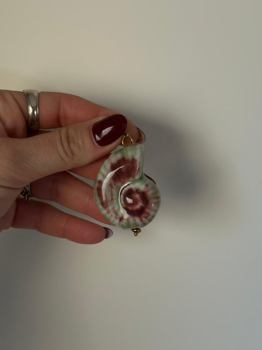 Concha cerámica verde