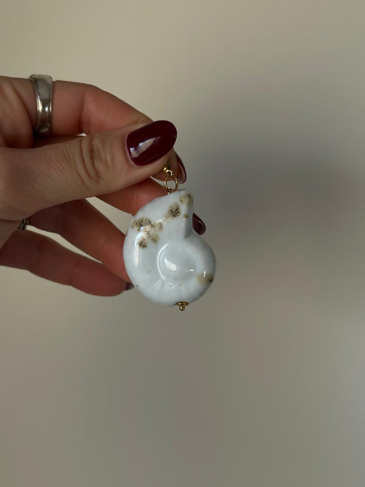 Concha cerámica blanco