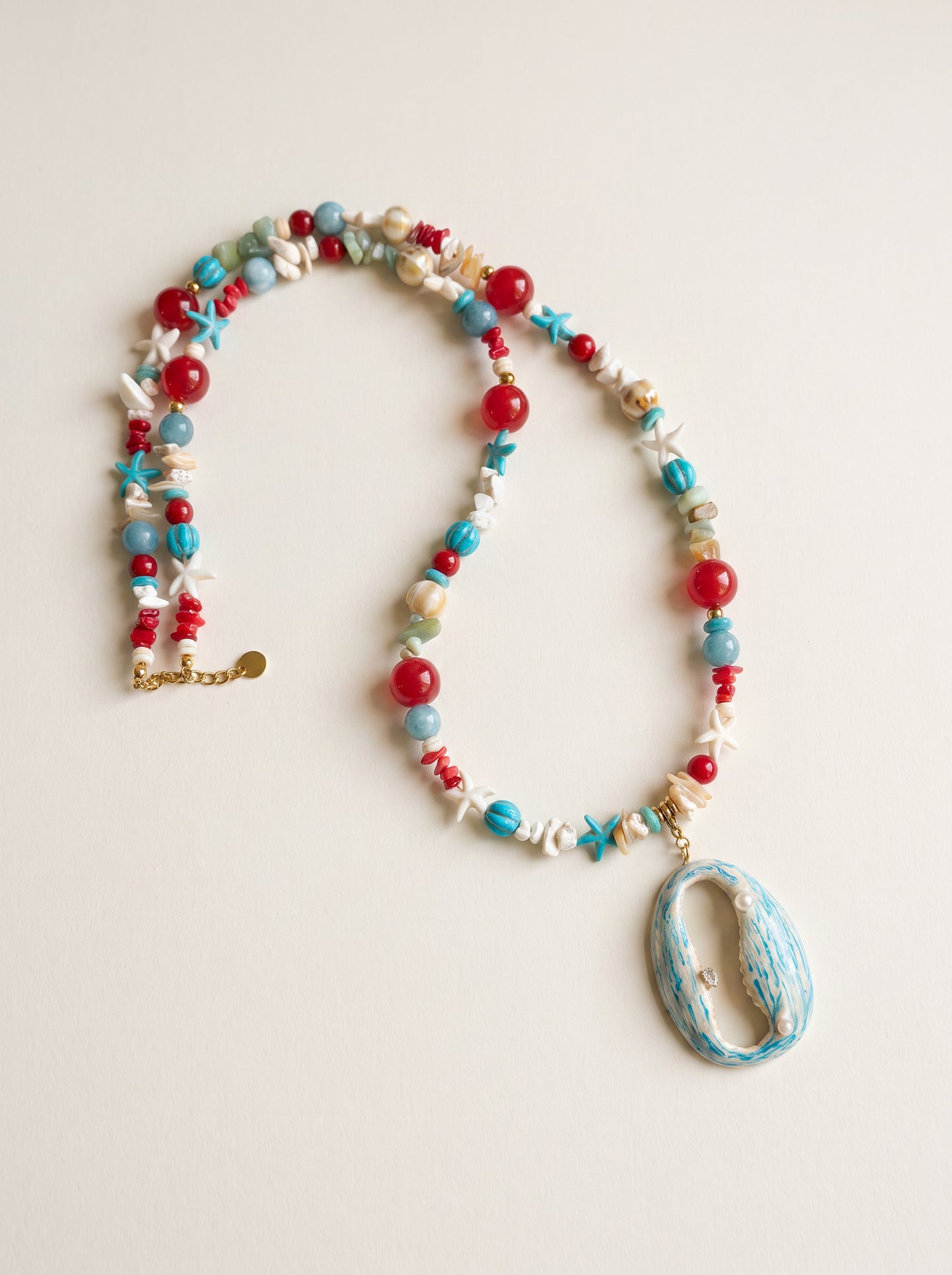 Sofía rojo+turquesa+beige